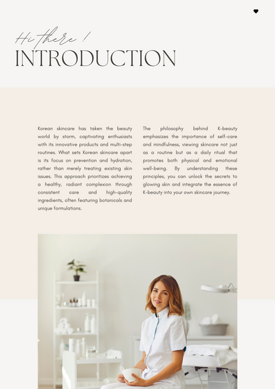 Korean beauty e-book